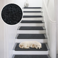 Pure Era - Non-slip Tape Free Bullnose Carpet Stair Treads Pet Friendly Peel and Stick