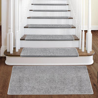 Pure Era Bullnose Carpet Stair Treads Tape Free Indoor Stair Protectors Pet Friendly Non-Slip 