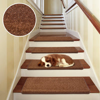 Pure Era - Non-slip Tape Free Bullnose Carpet Stair Treads Pet Friendly Peel and stick