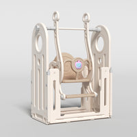 Foldable Infant Play Yard with House Baby Playpen and Matching Toys | Star-Moon
