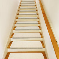 Pure Era - Non-slip Tape Free Bullnose Carpet Stair Treads Pet Friendly Peel and stick
