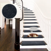 Pure Era - Non-slip Tape Free Bullnose Carpet Stair Treads Pet Friendly Peel and Stick 