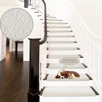 Pure Era - Non-slip Tape Free Bullnose Carpet Stair Treads Pet Friendly Peel and Stick