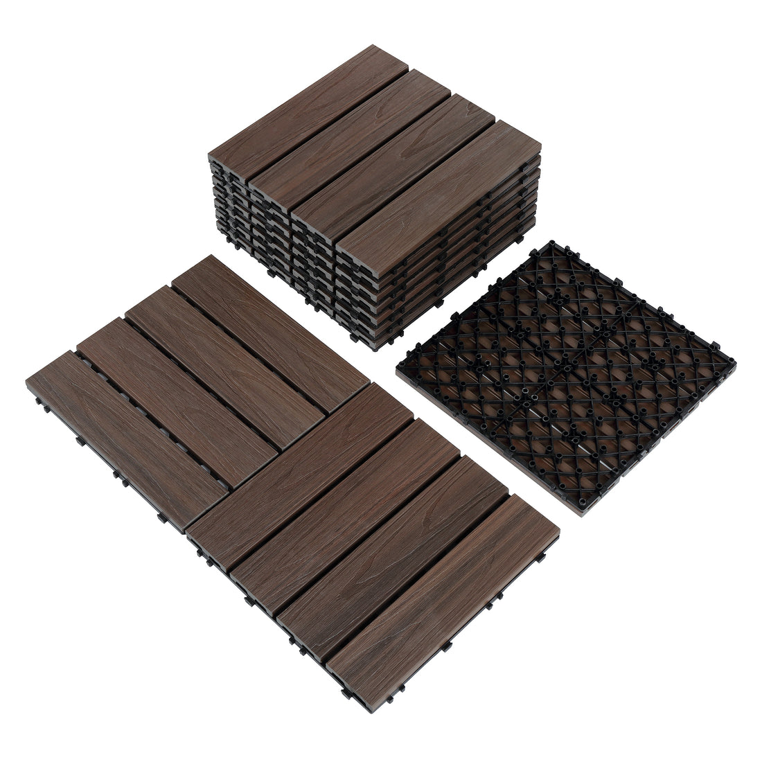 Pure Era - Composite Interlocking Deck Tile, patio tiles, outdoor decking flooring, pool decking