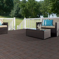 Pure Era - Interlocking Patio Tiles Composite Deck Tiles - Dark Brown