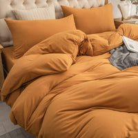 Pure Era | Jersey Duvet Cover Set - Burnt Orange