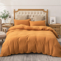 Pure Era | Jersey Duvet Cover Set - Burnt Orange