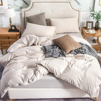 Pure Era | Jersey Duvet Cover Set - Heathered Beige