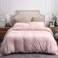 Pure Era - Jersey Duvet Cover Set - Heathered Pink