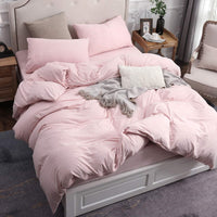 Pure Era - Jersey Duvet Cover Set - Heathered Pink