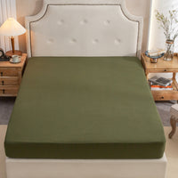 Jersey Fitted Bottom Sheet - Olive Green