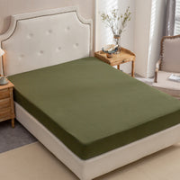 Jersey Fitted Bottom Sheet - Olive Green