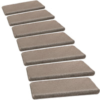 Pure Era - Tape Free Bullnose Carpet Stair Treads - Non-silp Pet Friendly Peel and Stick