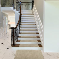 Pure Era Bullnose Carpet Stair Treads Non-slip Tape Free Pet Friendly Indoor Stair Protectors 