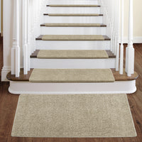 Pure Era Bullnose Carpet Stair Treads Non-slip Tape Free Pet Friendly Indoor Stair Protectors