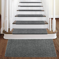 Pure Era Bullnose Carpet Stair Treads Non-slip Tape Free Pet Friendly Indoor Stair Protectors