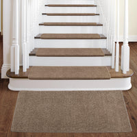 Pure Era Bullnose Carpet Stair Treads Non-slip Tape Free Pet Friendly Indoor Stair Protectors