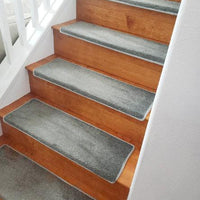 Pure Era - Non-slip Tape Free Bullnose Carpet Stair Treads Pet Friendly Peel and Stick