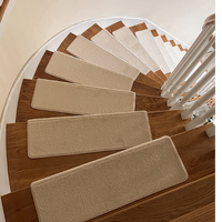 Pure Era - Non-slip Tape Free Bullnose Carpet Stair Treads Pet Friendly Peel and stick