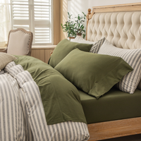 Jersey Knit Sheet Set - Olive Green