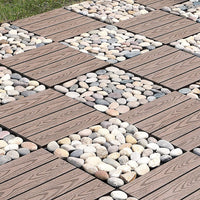 Pure Era - 12''x 12'' Interlocking Stone Deck Tiles Patio Tiles
