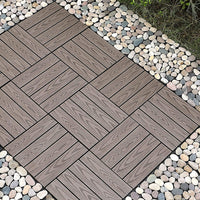 Pure Era - 12''x 12'' Interlocking Stone Deck Tiles Patio Tiles