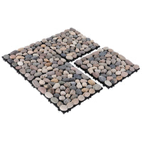 Pure Era  - 12''x 12'' Interlocking Stone Deck Tiles Patio Tiles