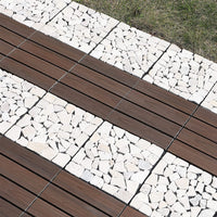 Pure Era - Interlocking Patio Tiles Composite Deck Tiles - Dark Brown