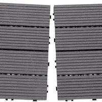 Pure Era - Interlocking Patio Tiles Composite Deck Tiles - Gray