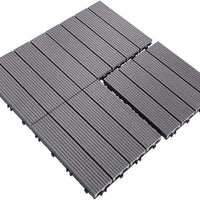 Pure Era - Interlocking Patio Tiles Composite Deck Tiles - Gray