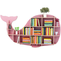 Kids Creative Dolphin & Whale Bookshelf Locker Wooden