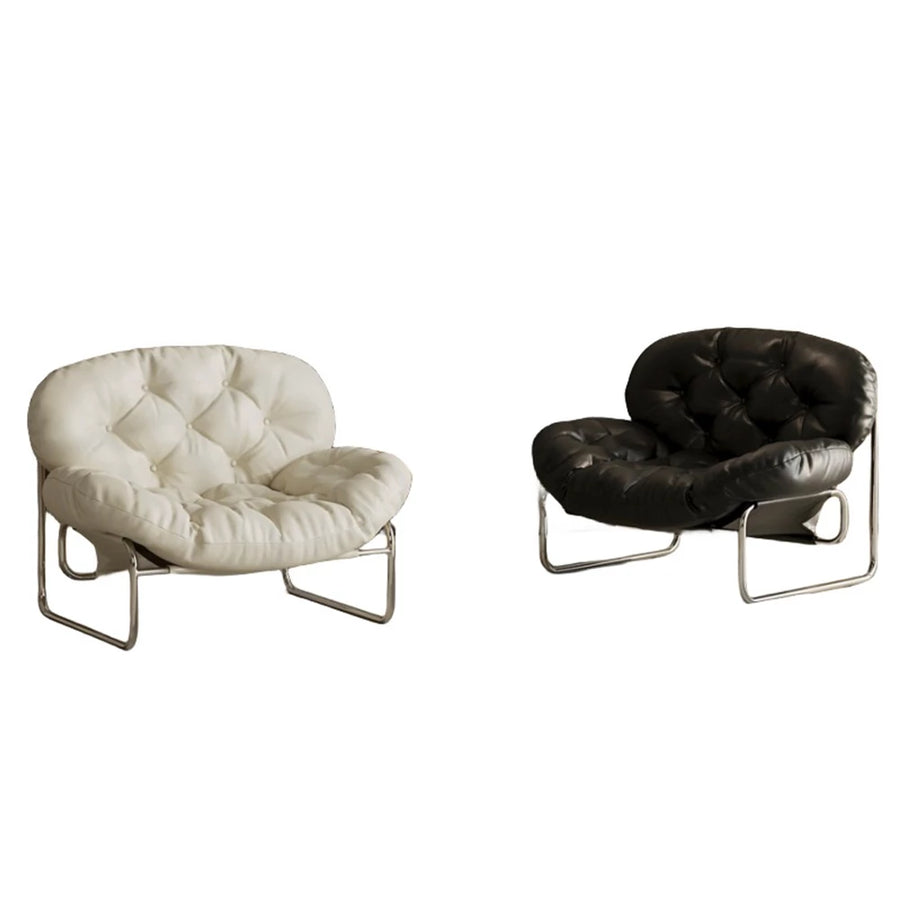 Single Sofa Chair Minimalist Light Luxury Cream Style Leisure Chair Living Room Vintage Bauhaus Style Retro Chair