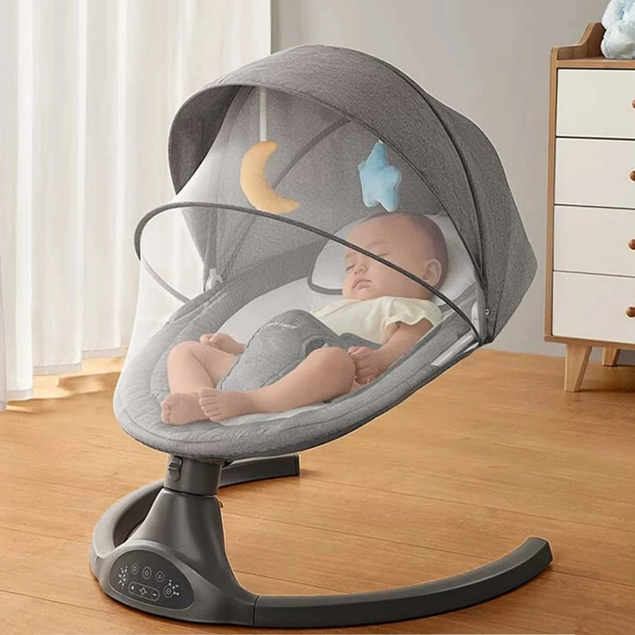 Foldable Newborn Bassinet Electric Baby Bassinet 7-piece set