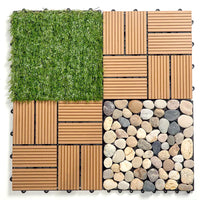 12''x12'' Faux Grass Interlocking Deck Tiles (Pack of 10)