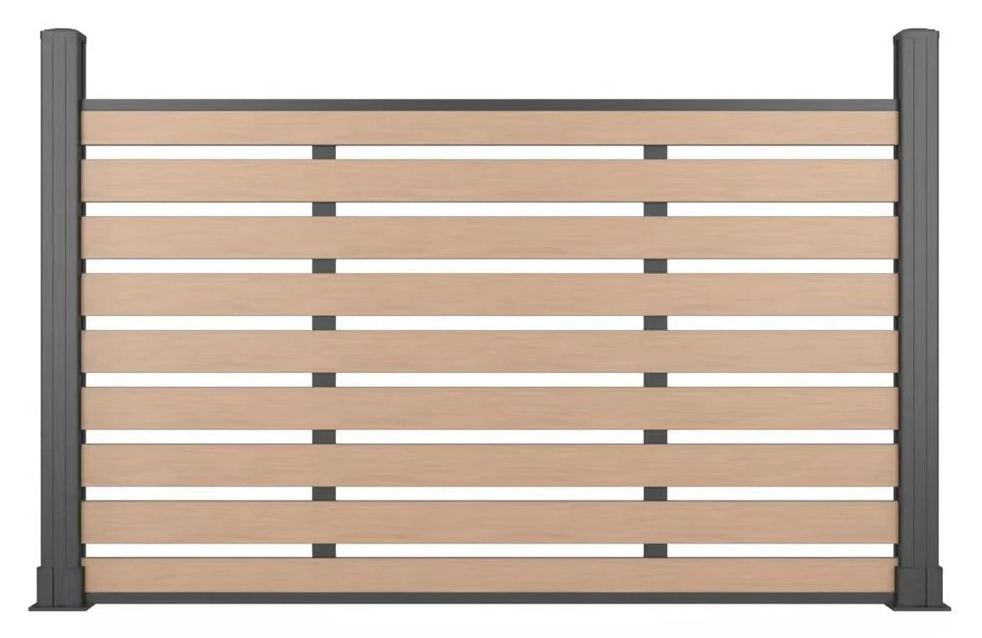 70.8'' H x 70.8''Composite Fencing Complete Kit Modern WPC composite fence