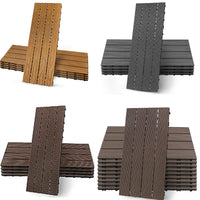 Interlocking Composite Decking Patio Tiles (Pack of 5,10)