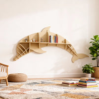 Kids Creative Dolphin Bookshelf Locker Wooden