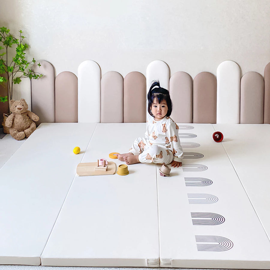 Wall Padding for Kids, Peel and Stick Headboard Upholstered Wall Panels, Wall Protection Pad for Tatami, Bedroom, Playroom, Nursery, Pack of 10 Panels