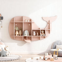 Kids Creative Dolphin & Whale Bookshelf Locker Wooden