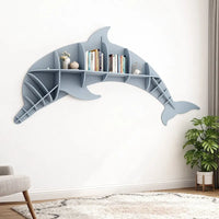 Kids Creative Dolphin Bookshelf Locker Wooden