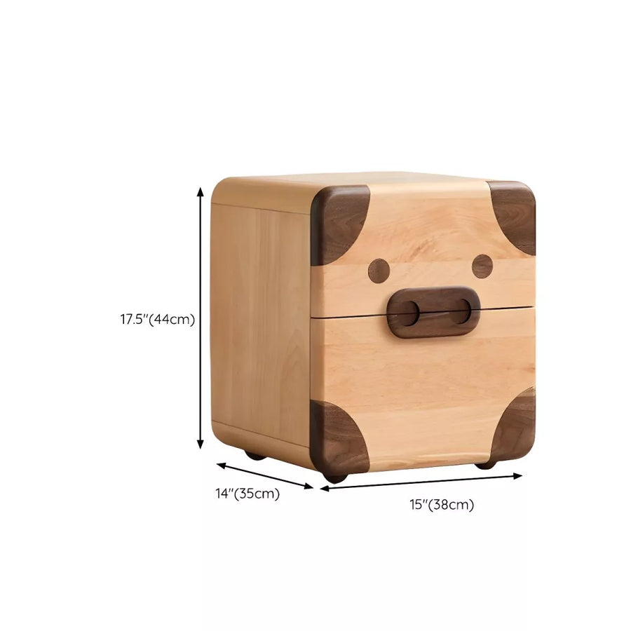 Nightstand Wooden Bedside Table Bedroom Children's Storage Cabinet Small Household Household Bedside Shelves Bedside Table Side Tables