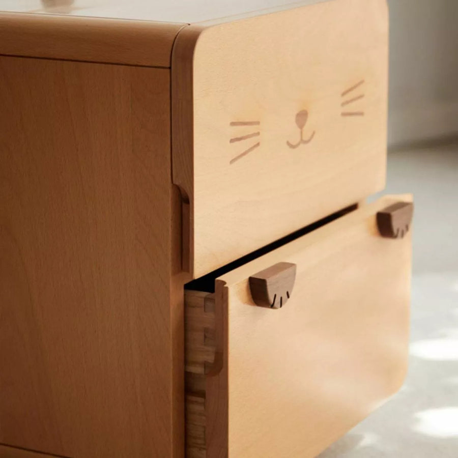 Cute Children's Nightstand - Wood - 2 Styles
