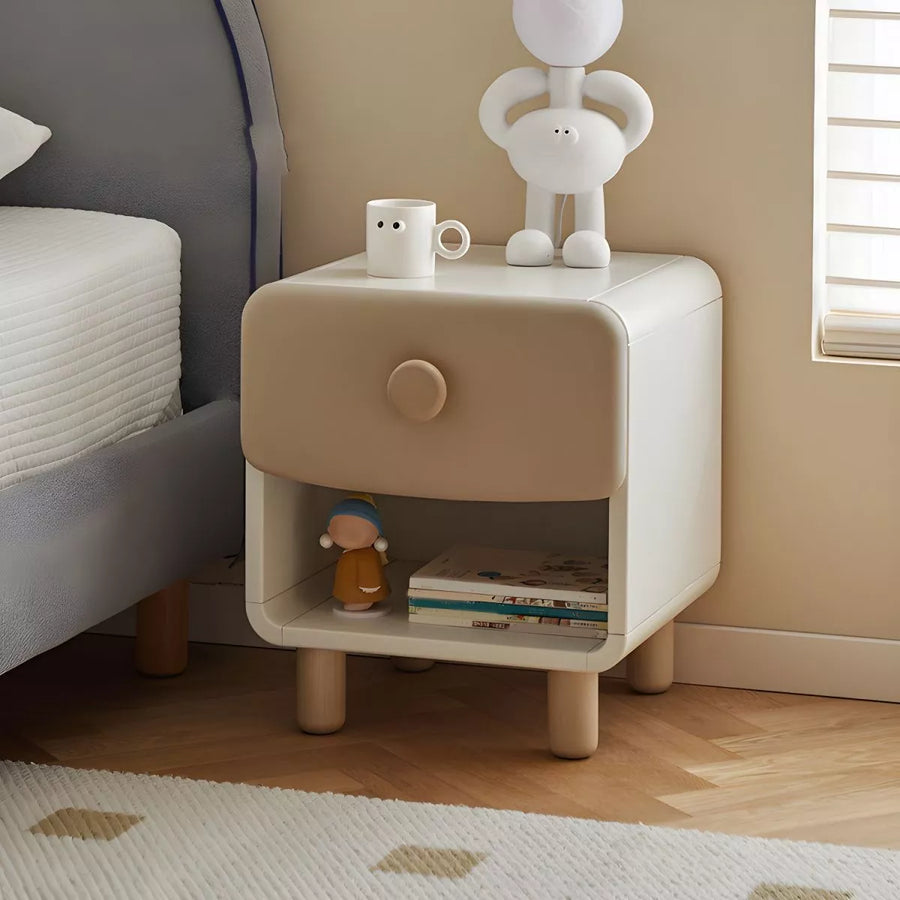 Nightstand Children's Nightstand Modern Simple Youth Wooden Shelving Cabinet Bedroom Bedside Storage Organizer Bedside Table