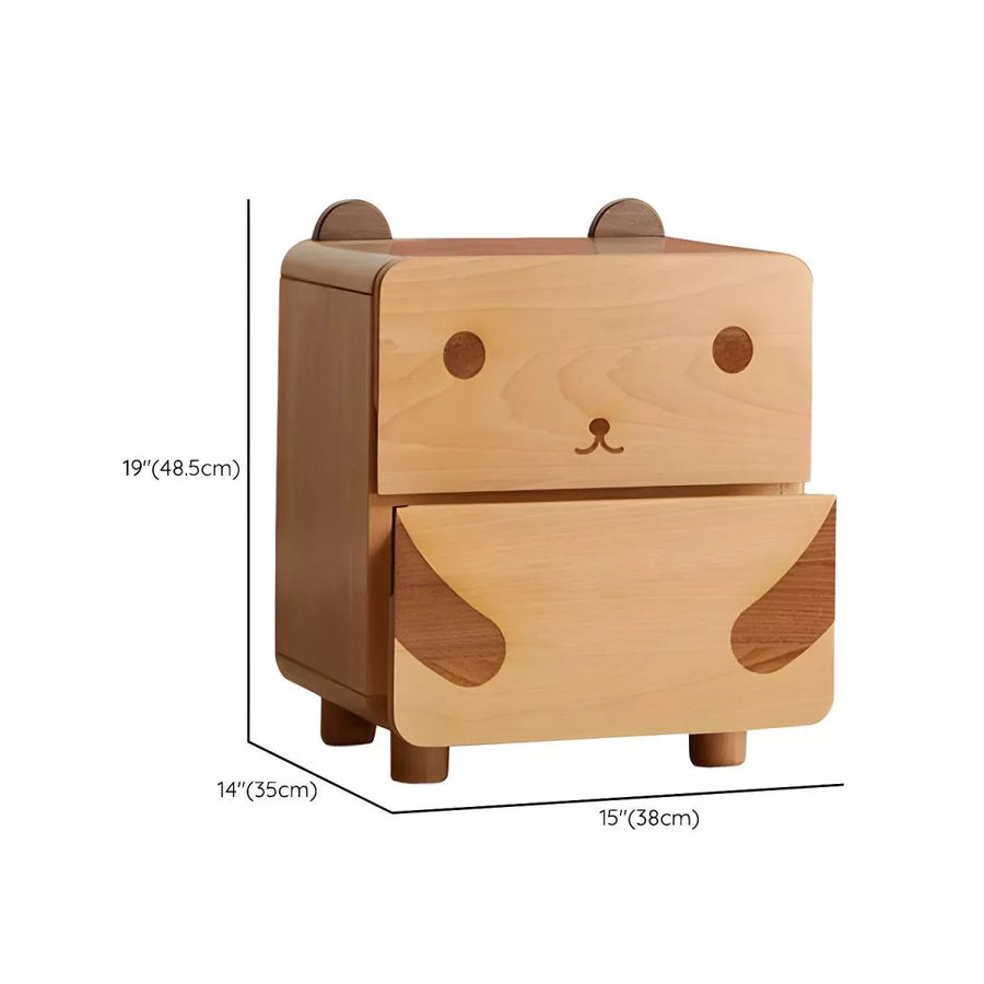 Cute Children's Nightstand - Wood - 2 Styles