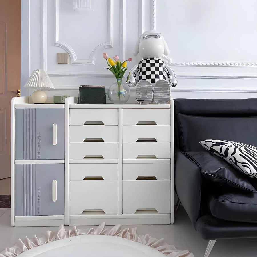 Home Toy Storage Contemporary Plastic Storage Bookcase Kids Toy Organizers and Storage with Drawers