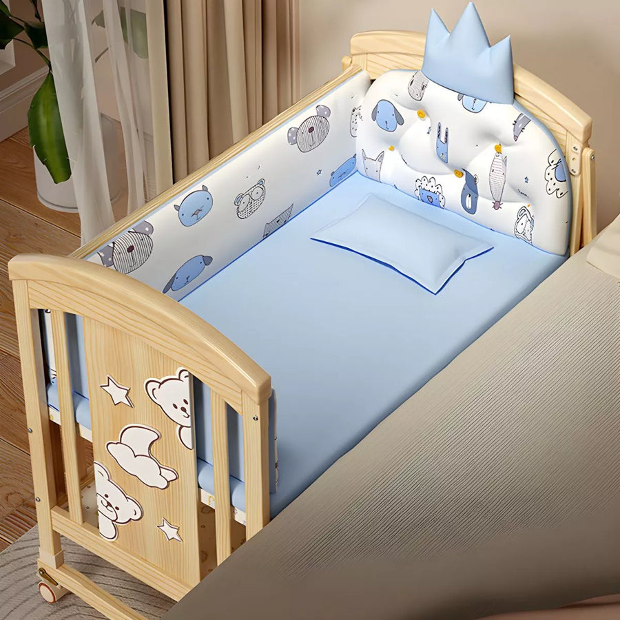 Pure Era Baby Crib Sets with Changing Table Infant Portable Crib