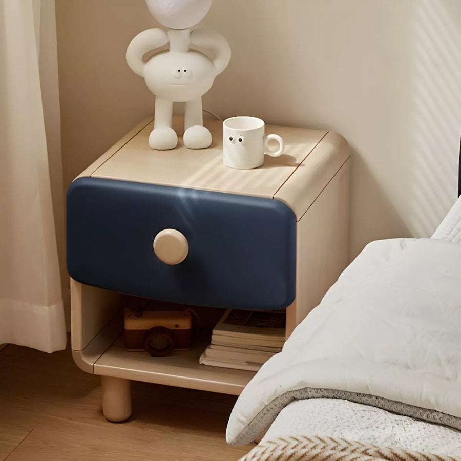 Nightstand Children's Nightstand Modern Simple Youth Wooden Shelving Cabinet Bedroom Bedside Storage Organizer Bedside Table