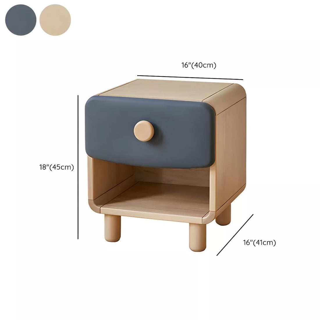 Nightstand Children's Nightstand Modern Simple Youth Wooden Shelving Cabinet Bedroom Bedside Storage Organizer Bedside Table