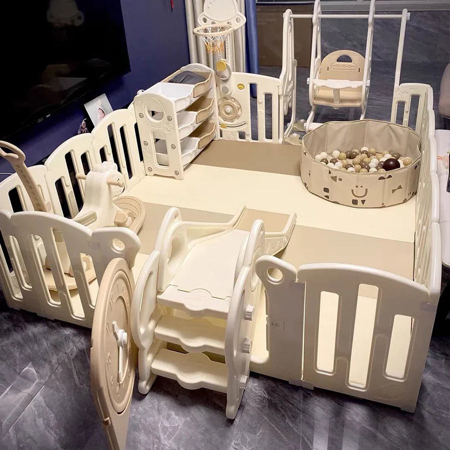 Large Baby Playpen with Toys Toddler Game Fence | Spaceman