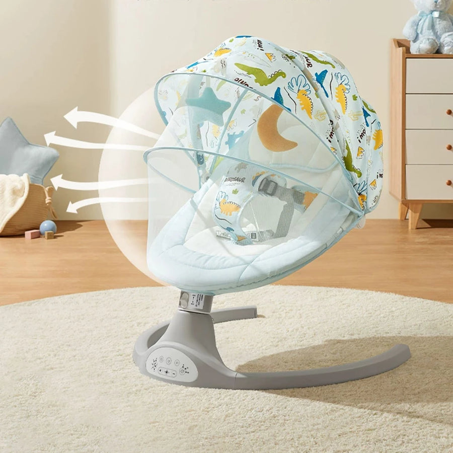 Foldable Newborn Bassinet Electric Baby Bassinet 7-piece set